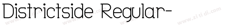 Districtside Regular字体转换